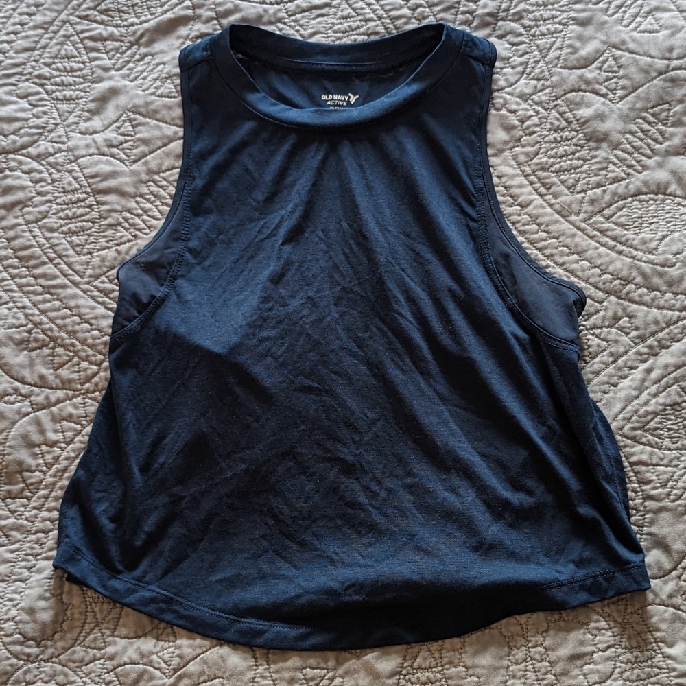 Old Navy Active Ultralite Go Dry Tank Top Size XS Navy